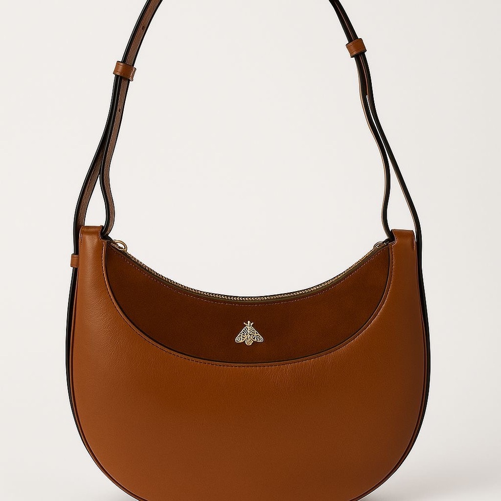 Brown Original Leather Shoulder Bag - Brand new custom made. - Picture 2 of 9